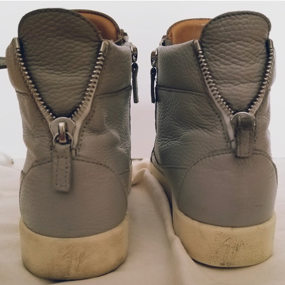 Giuseppe Zanotti size 42 Gray High Top Sneaker - Picture 4 of 6